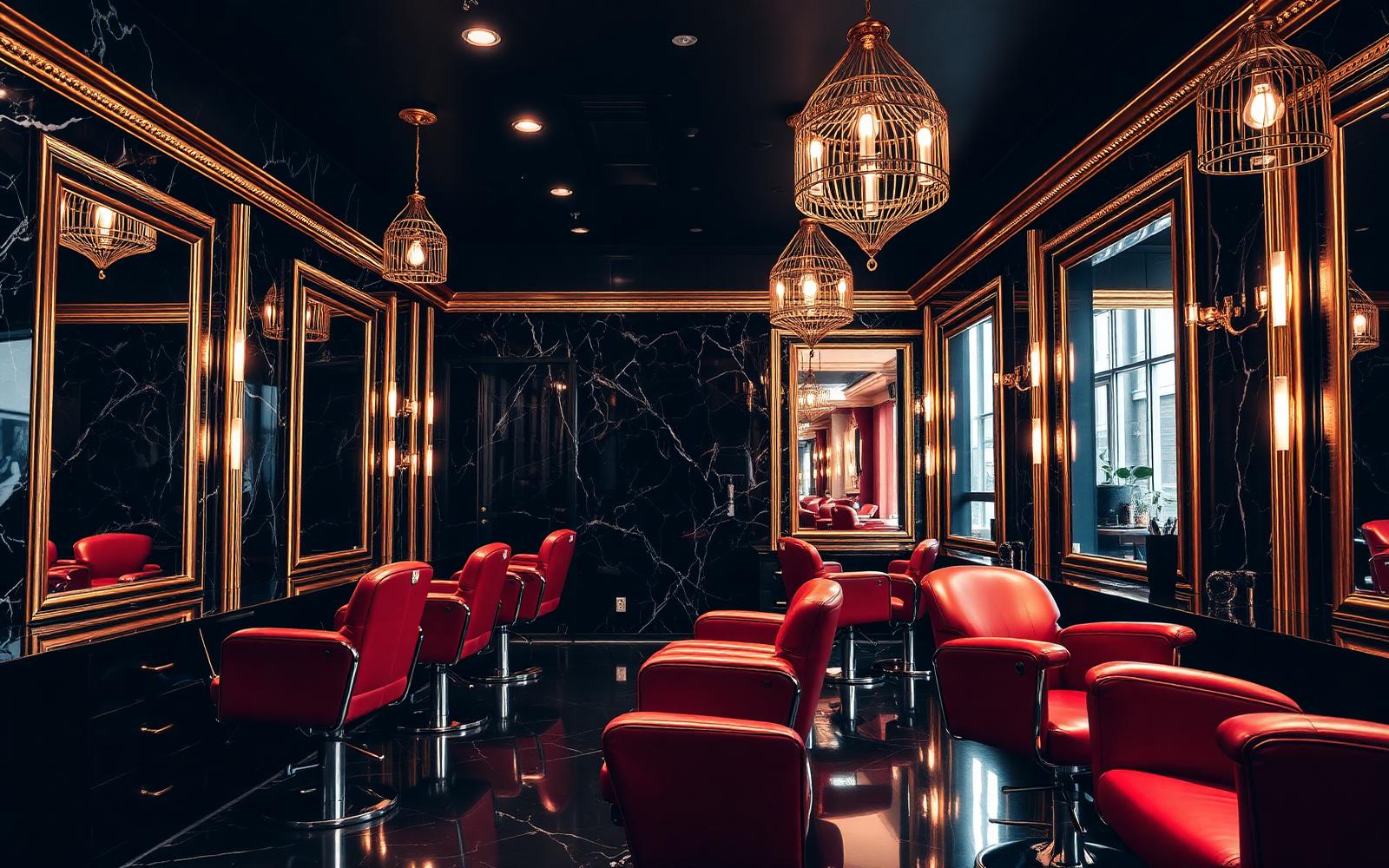Roopam Hair Style luxury saloon interior